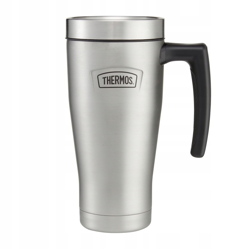 Termokubek Thermos, kubek termiczny z rączką, 470 ml srebrny