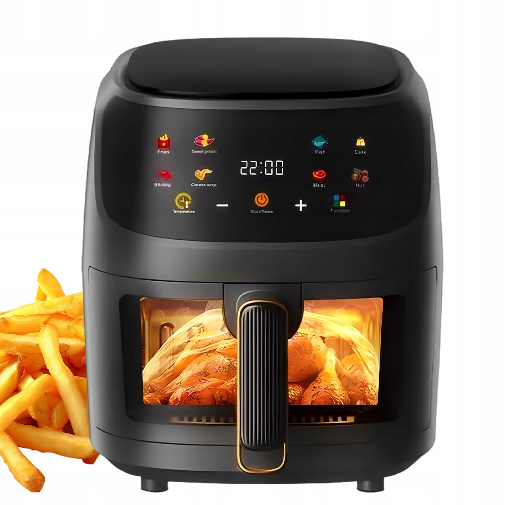 8L Frytkownica Powietrzna Wyjmowany Koszyk Do Smażenia Zaawansowany