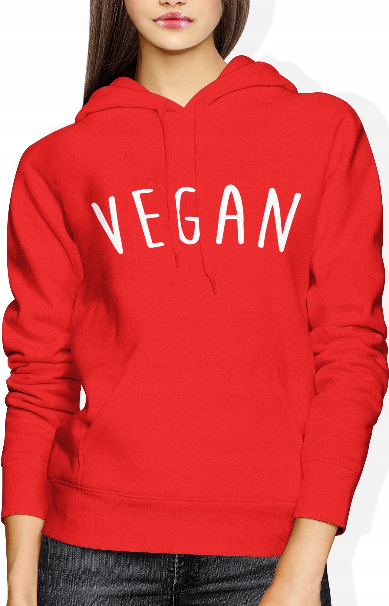

Vegan Bluza Wegan Damska Z Napisem Nadrukiem Roz M