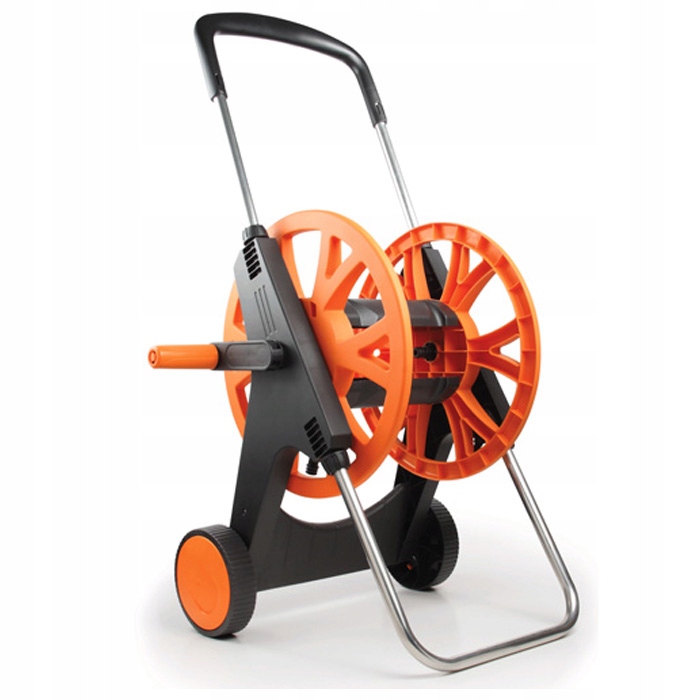 Wózek Na Wąż XXL Ogród Zwijacz Bęben Na Kołach Do Nawijania Węża Stojak 70m