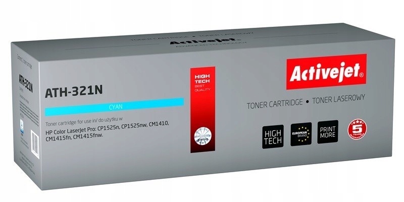 Activejet ATH-321N Toner (zamiennik Hp 128A CE321A; Supreme; 1300 stron; ni