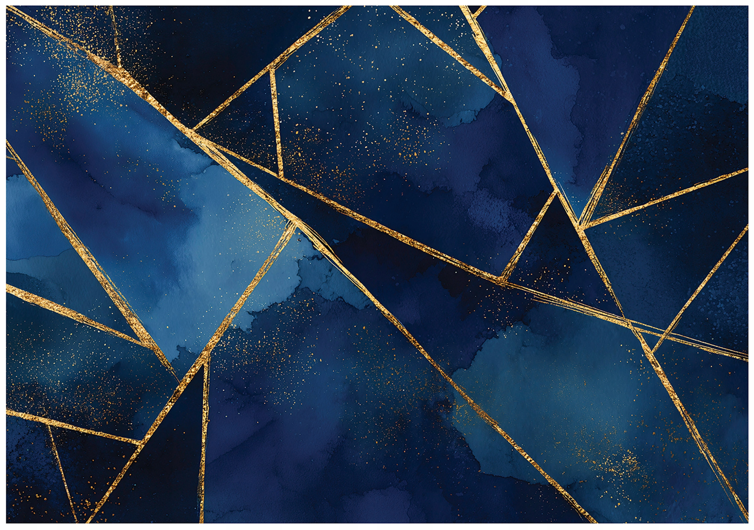 Fototapeta Mramor Modrý Zlatý Ložnice Obývací Pokoj Tapeta Flizelina 150x105