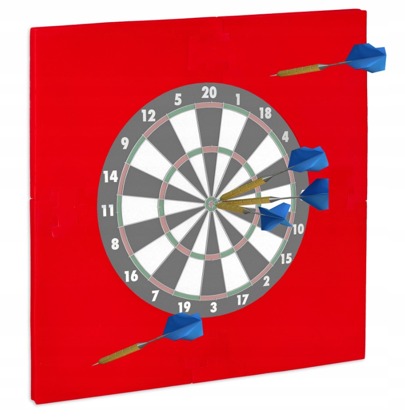 Pěnová krytka na terč „R6“ Relaxdays červená