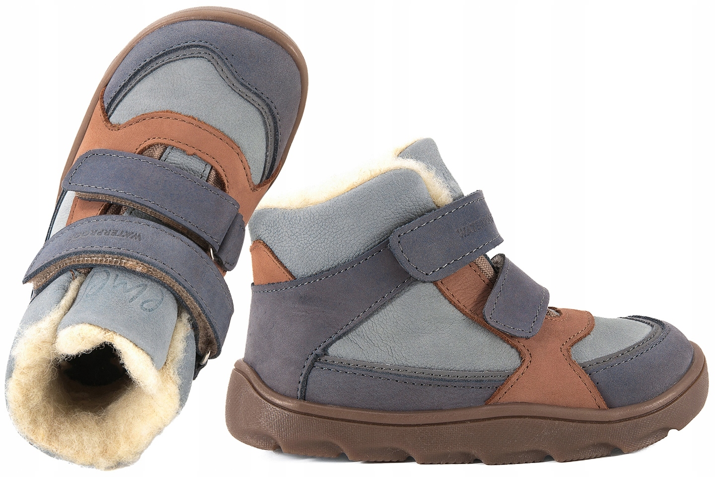 Emel EV2809-4 Barefoot Trzewik Zima Ocieplane Wełna Wodoodporne Membrana 22