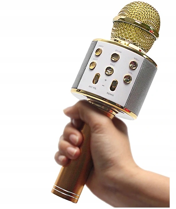 MIKROFON DO ŚPIEWANIA BLUETOOTH KARAOKE GŁOŚNIK BEZPRZEWODOWY WS858 Model WS-858