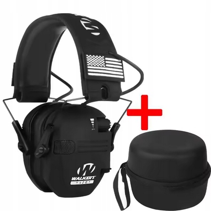 Walkers Razor Cyfrowe Aktywne Słuchawki Ochrona Słuchu Czarne Etui