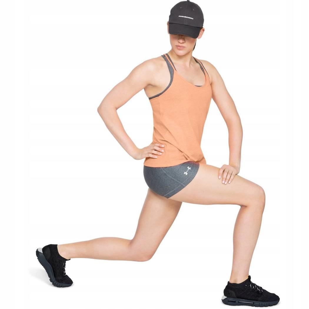 UNDER ARMOUR Solid Tank Top fitness joga bieganie Dekolt okrągły