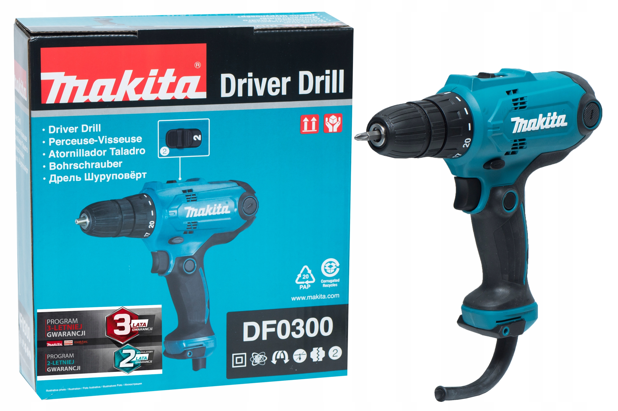 

Wiertarko-wkrętarka Makita 320W DF0300