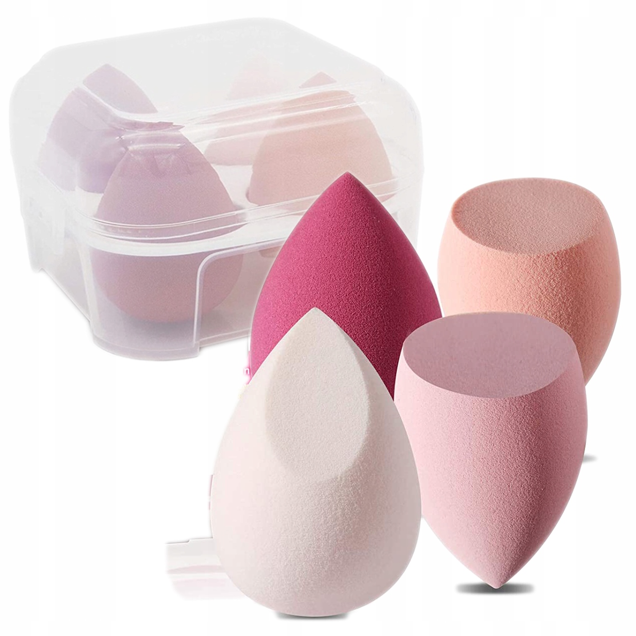 

4 X Gąbki Do Makijażu Blender Gąbka Box cocoSpa