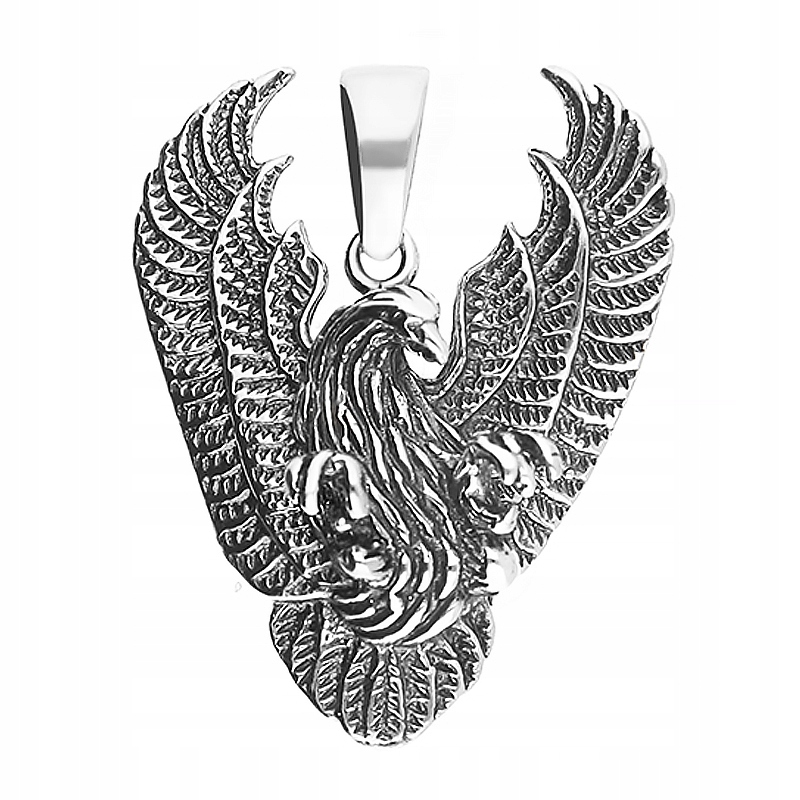 Stříbrný přívěsek ryzost 925 Pánský velký Přívěsek Orel Oxidovaný