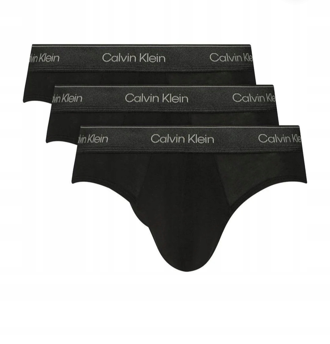 Calvin Klein Slipy černé 3-PACK Velikost L