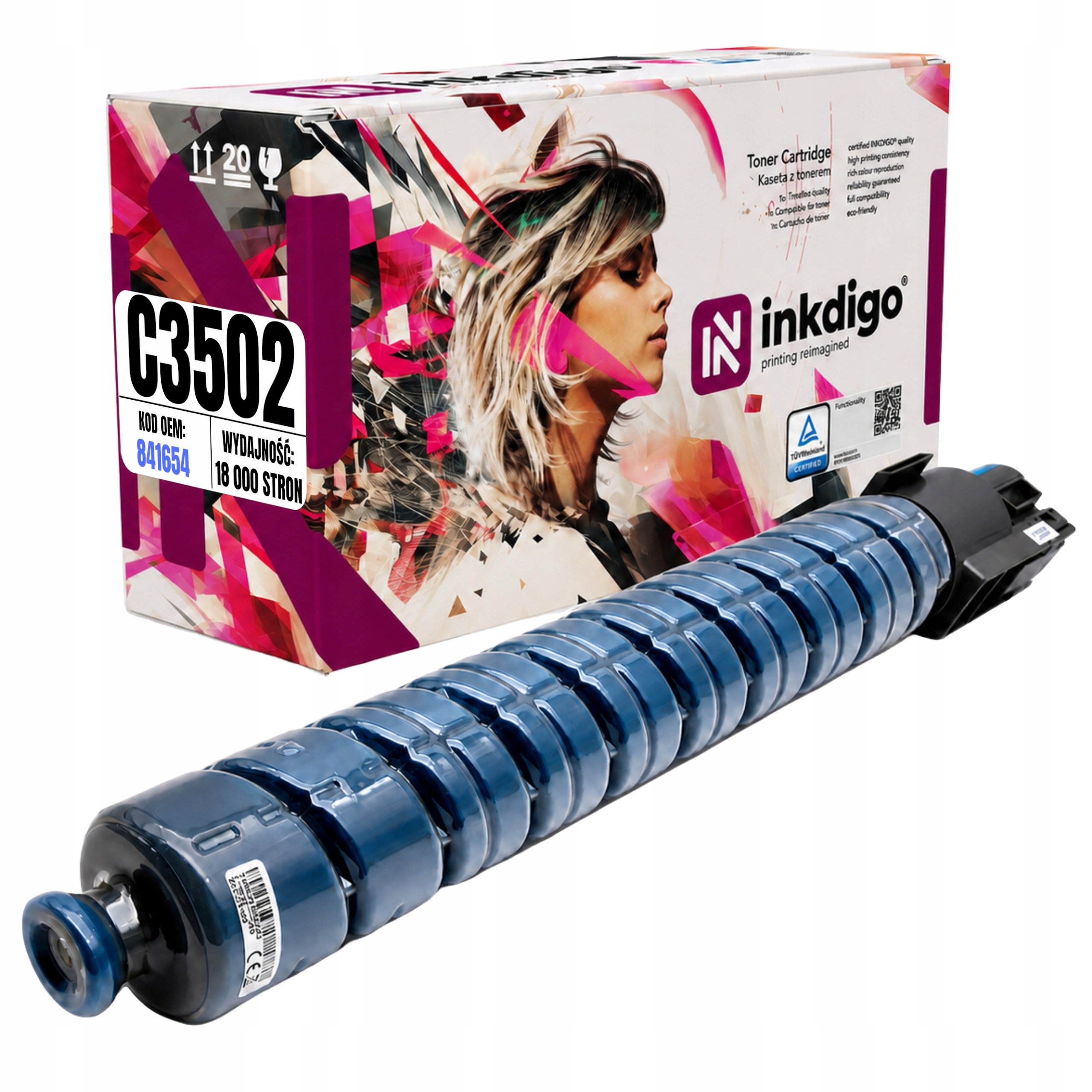 Náhradní toner 841654 pro Ricoh Mp C3002 C3502