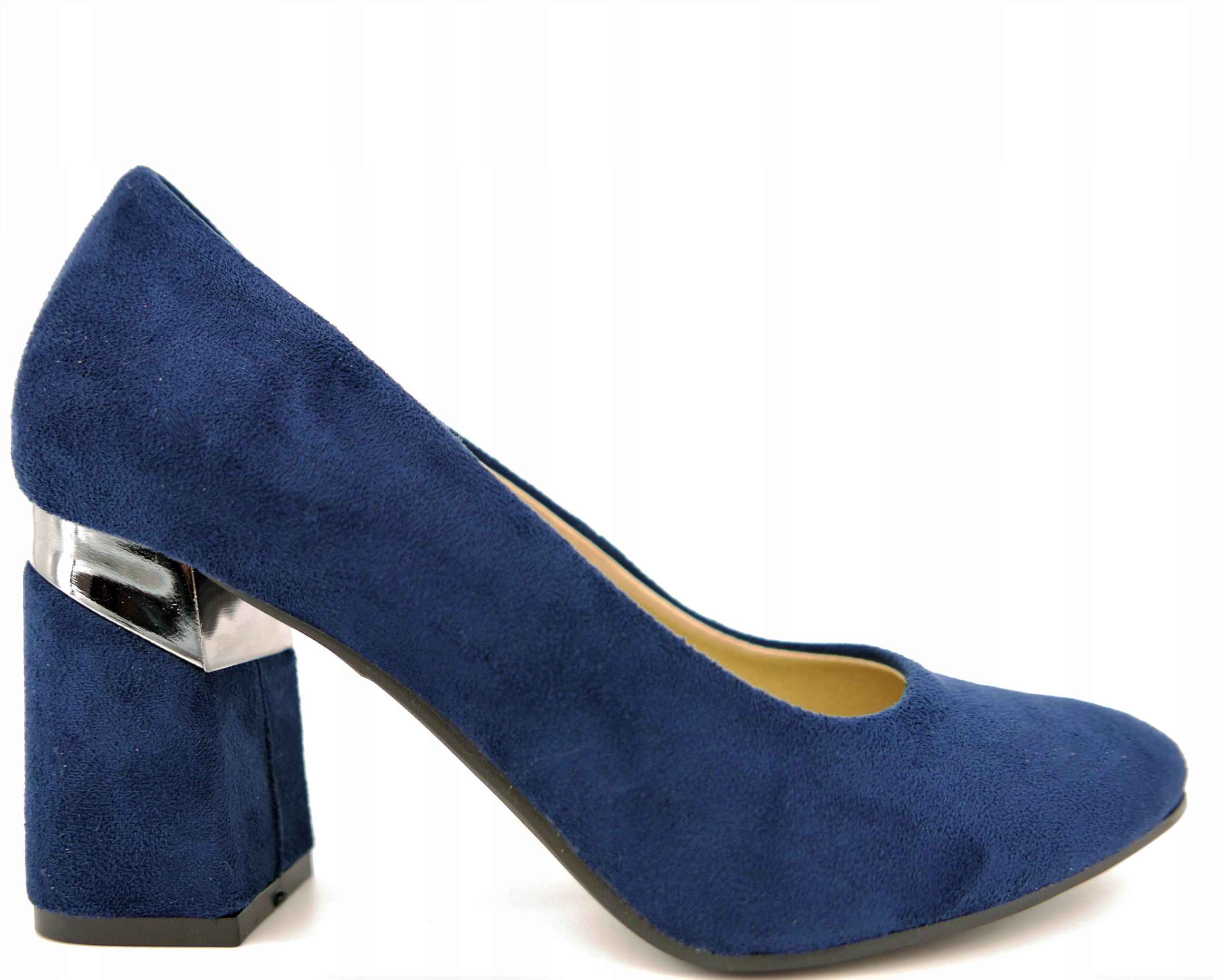 Aga But Polské Lodičky Tmavě Modré Eko Semiš R36