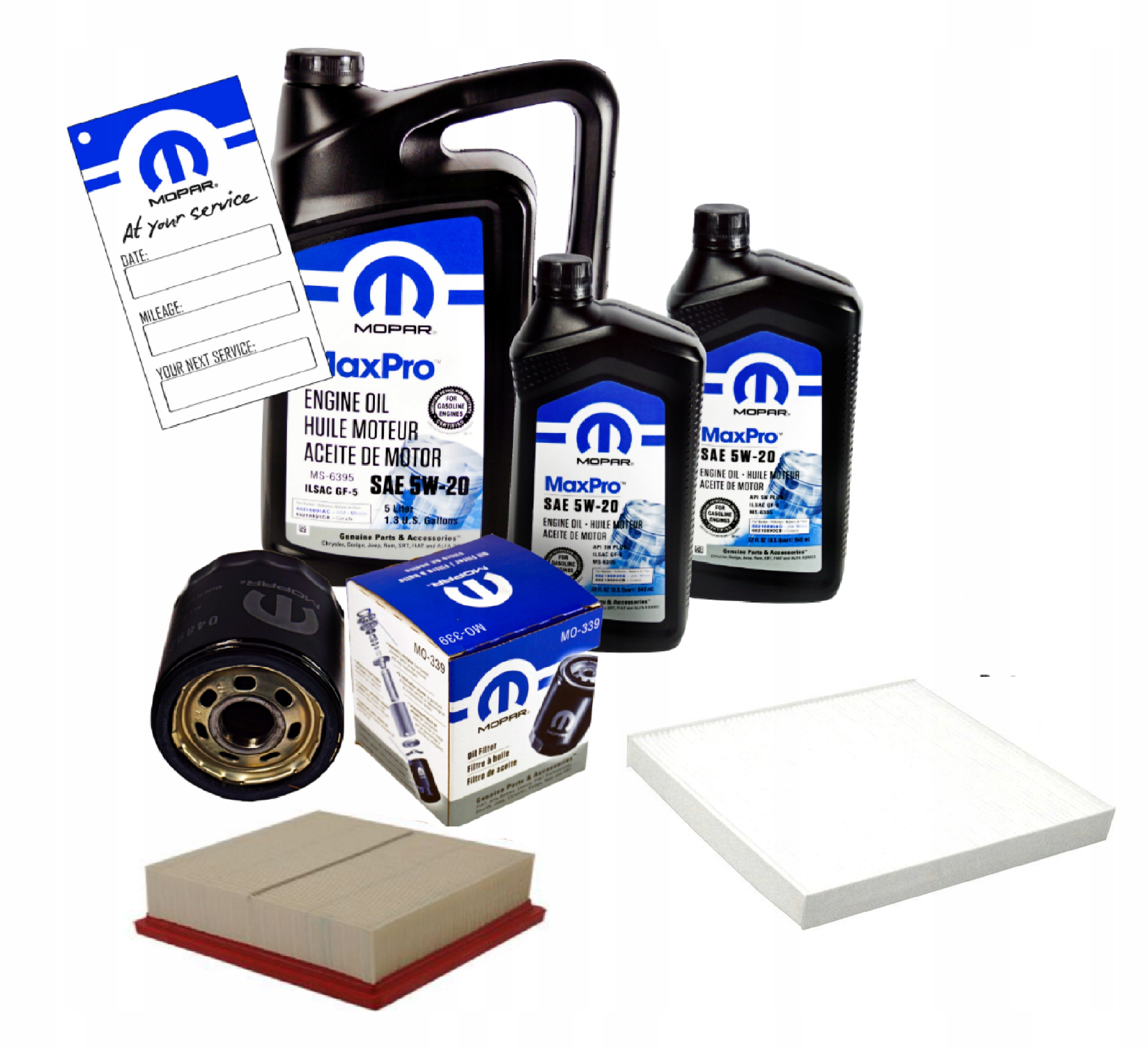 MOPAR 5W20 + FILTRY JEEP GRAND CHEROKEE 2017-2022