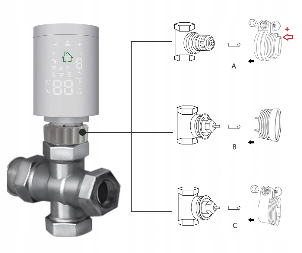 Głowica Termostatyczna Termostat - ZigBee - TUYA Marka Tuya