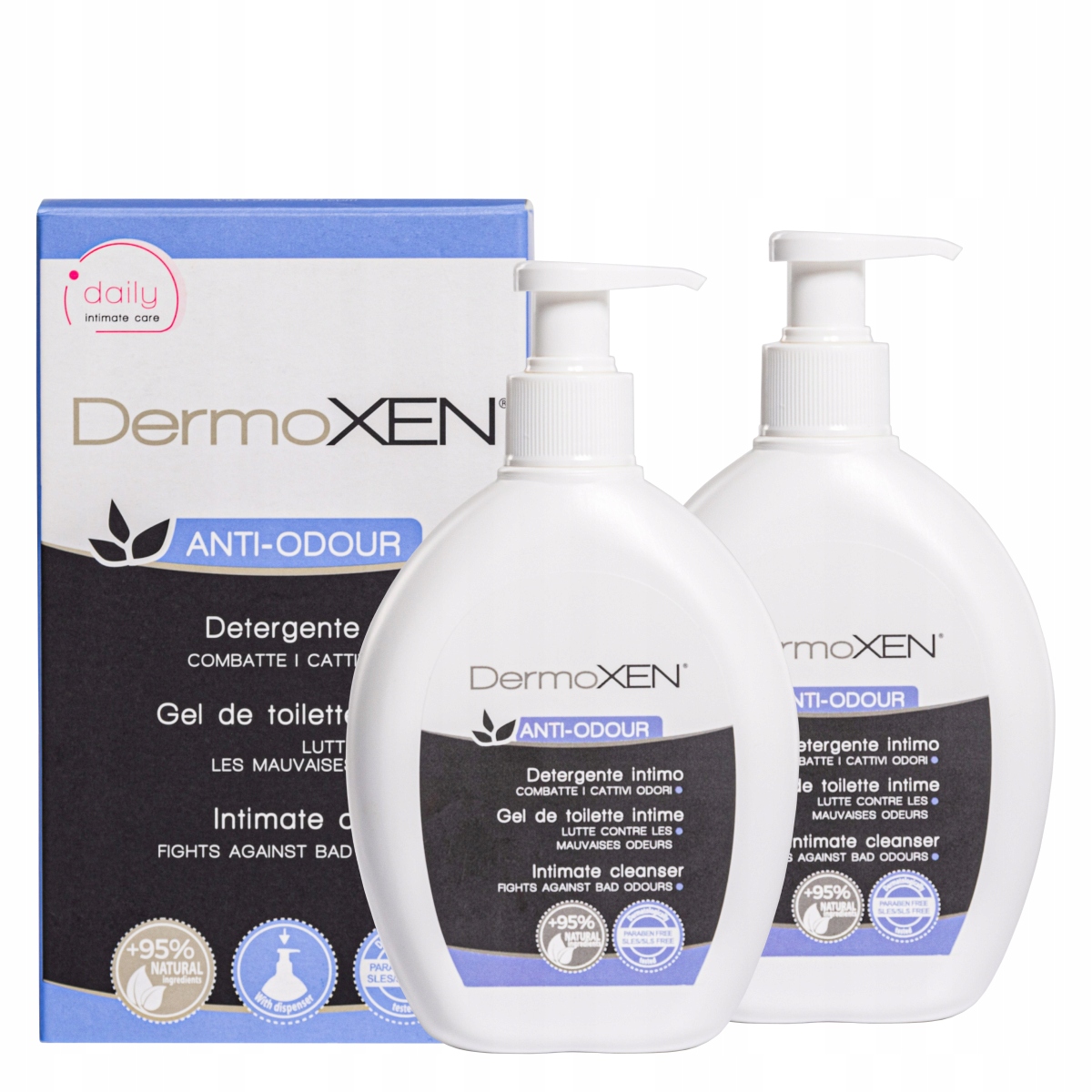 Gel pro intimní hygienu Dermoxen 200 ml Anti-odour (Sada 2 ks)