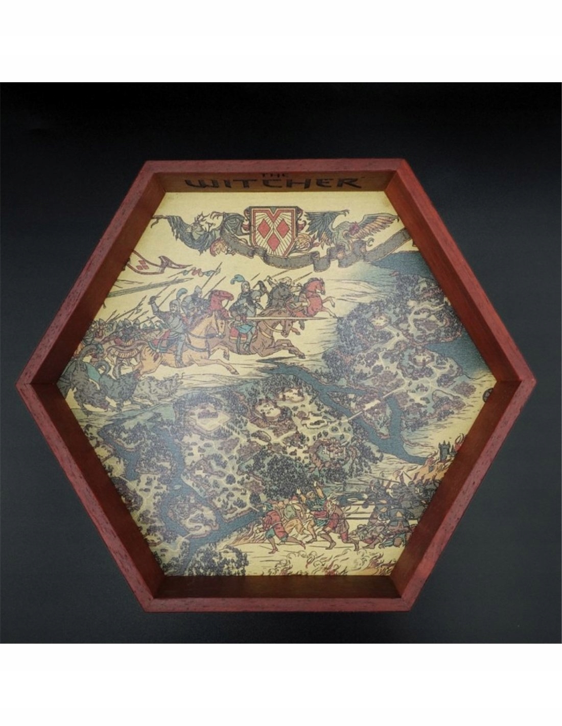 Drewniany Dice Tray - The Witcher
