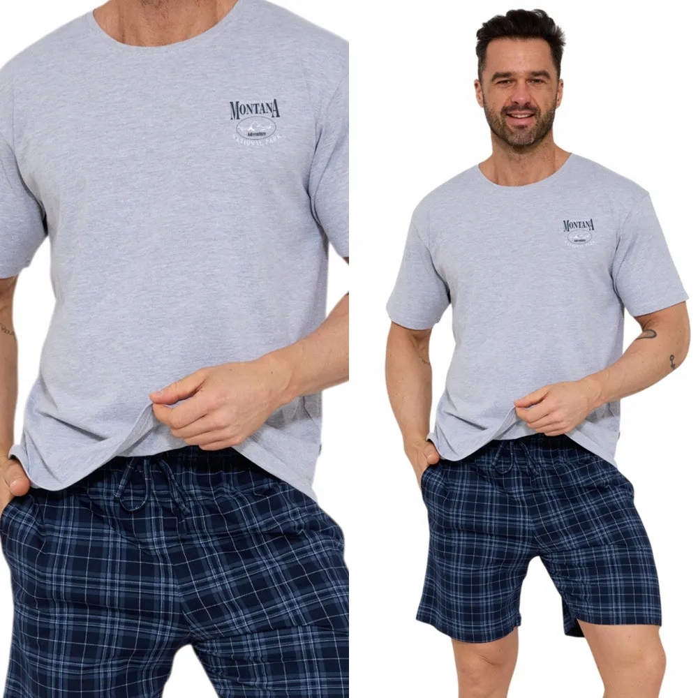 Pánské Pyžamo Cornette 328 Montana 3 XL 50 Šedá