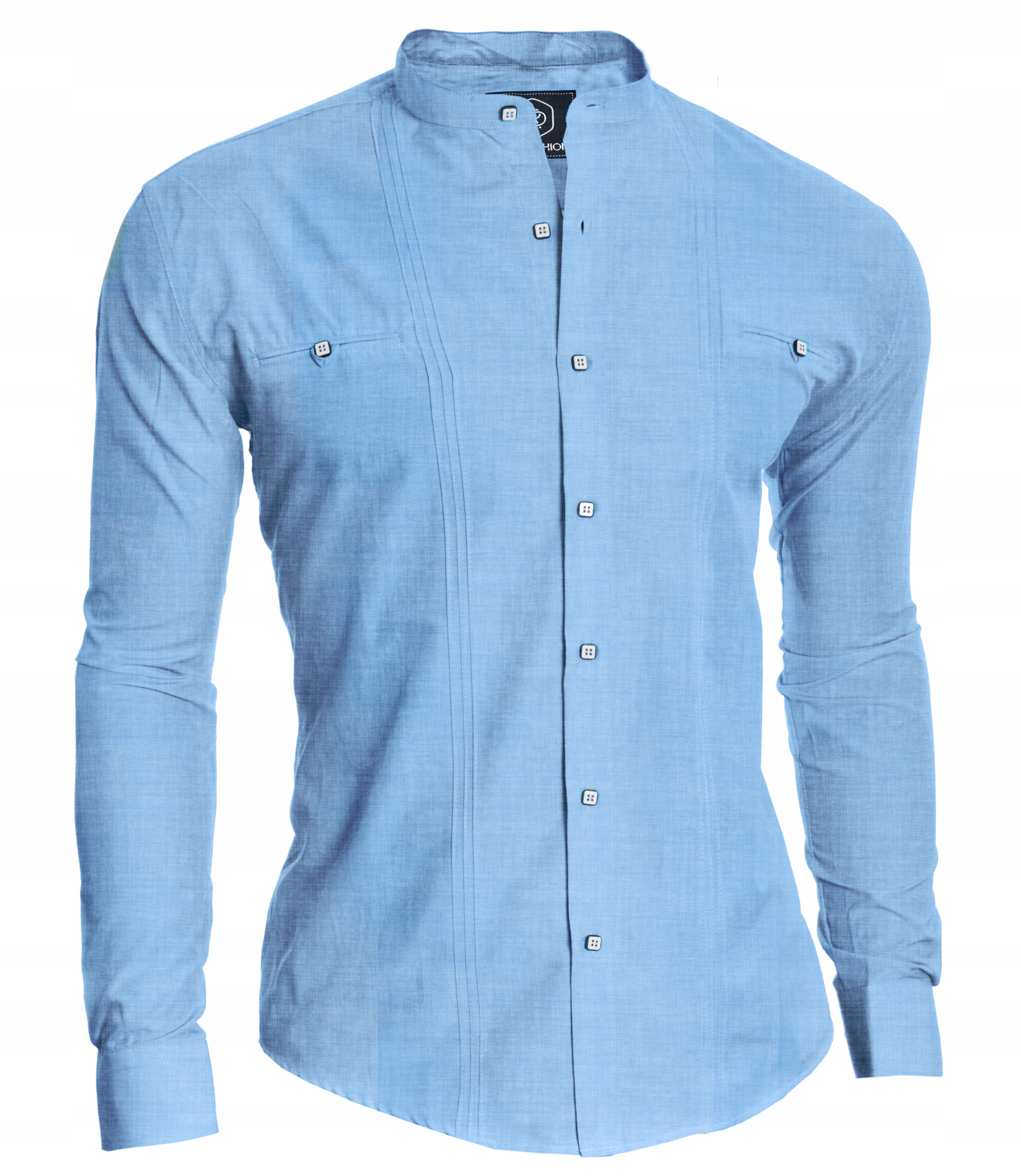 Koszula Męska Stójka Casual Codzienna Lniana Len Rozmiar 3XL