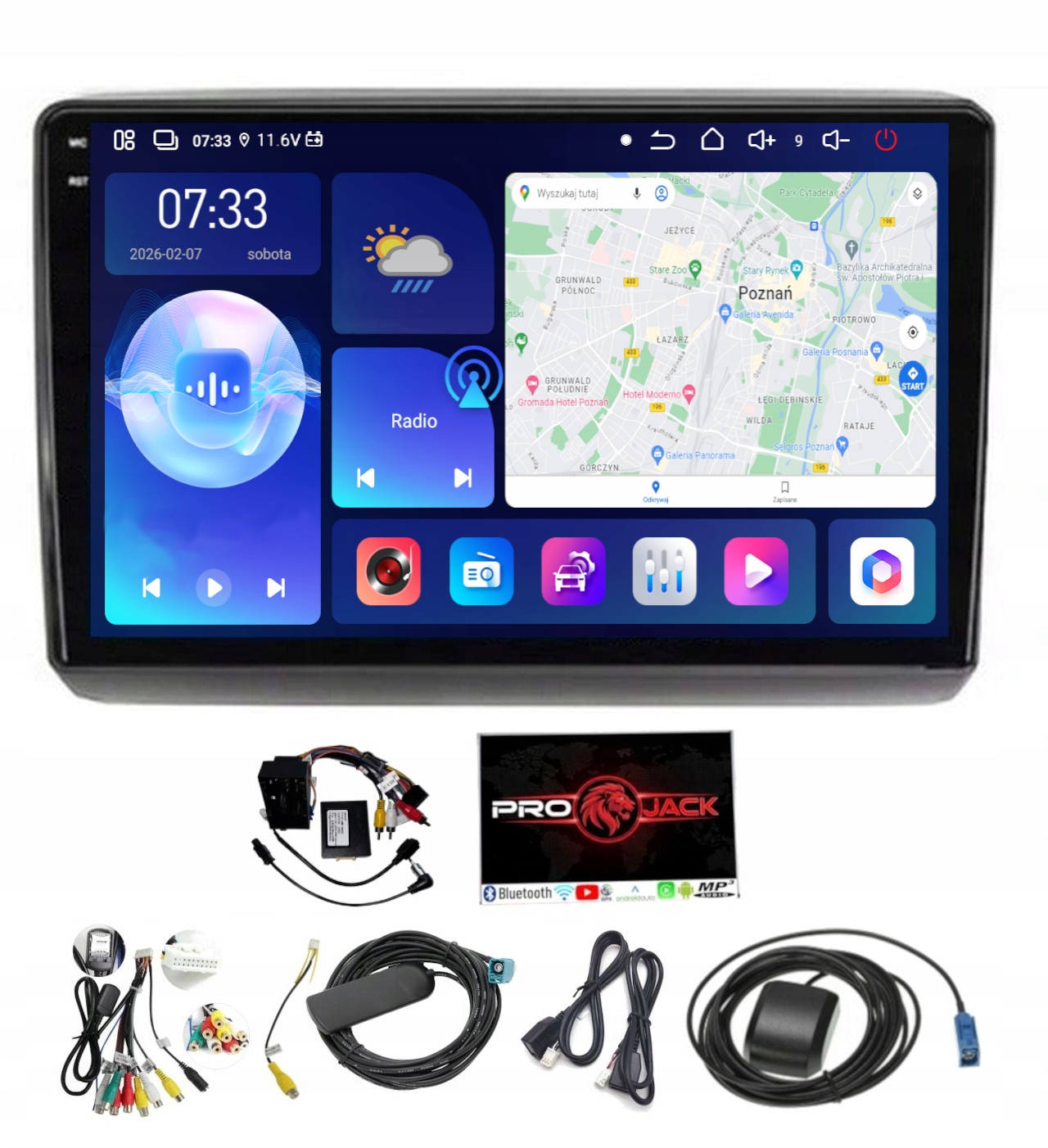 Rádio Navigácia Fiat Ducato 2015-2023 Carplay Android Auto 6GB 128GB Sim