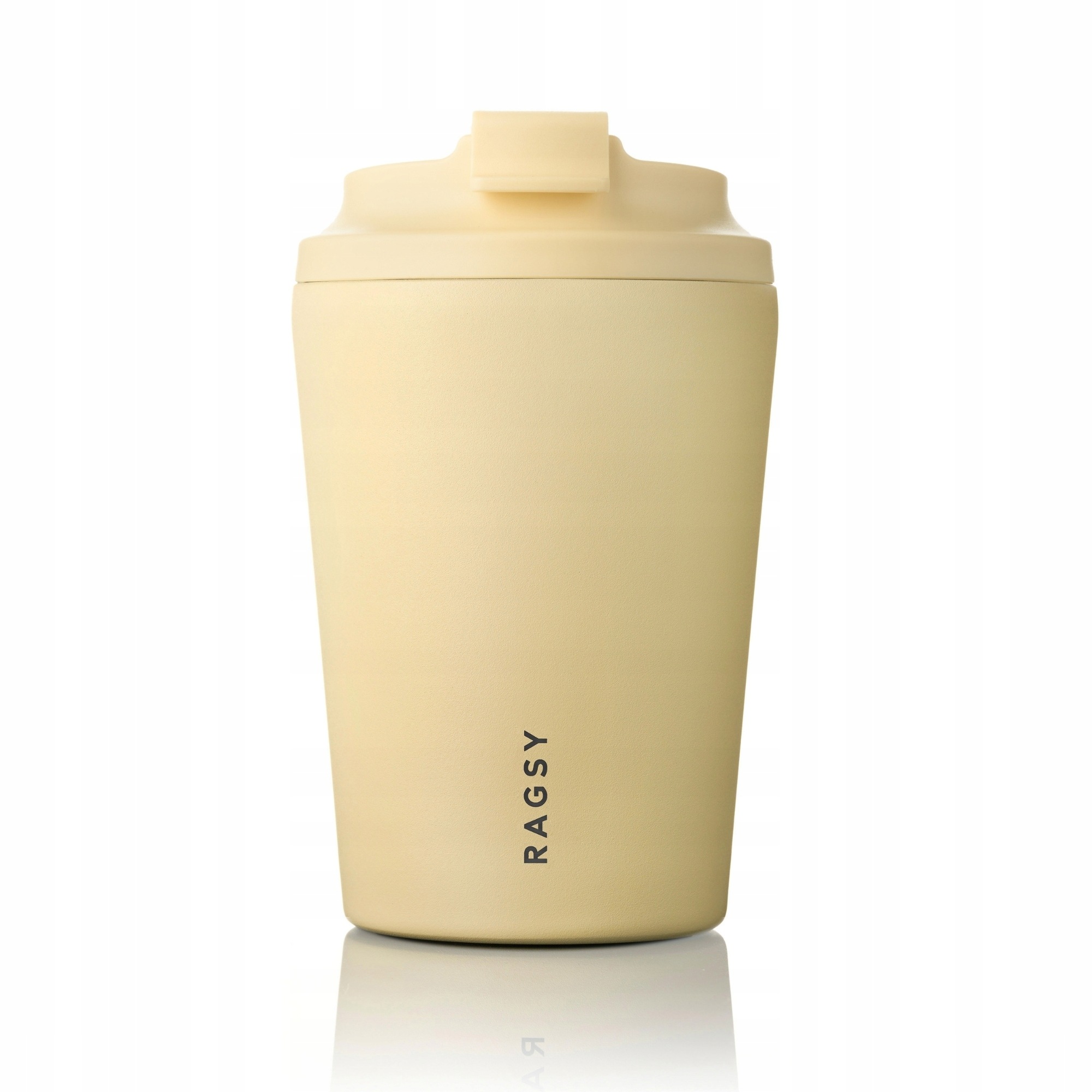 Kubek Termiczny Simply Cup z ceramicznym wnętrzem Butter Yellow Ragsy 340ml