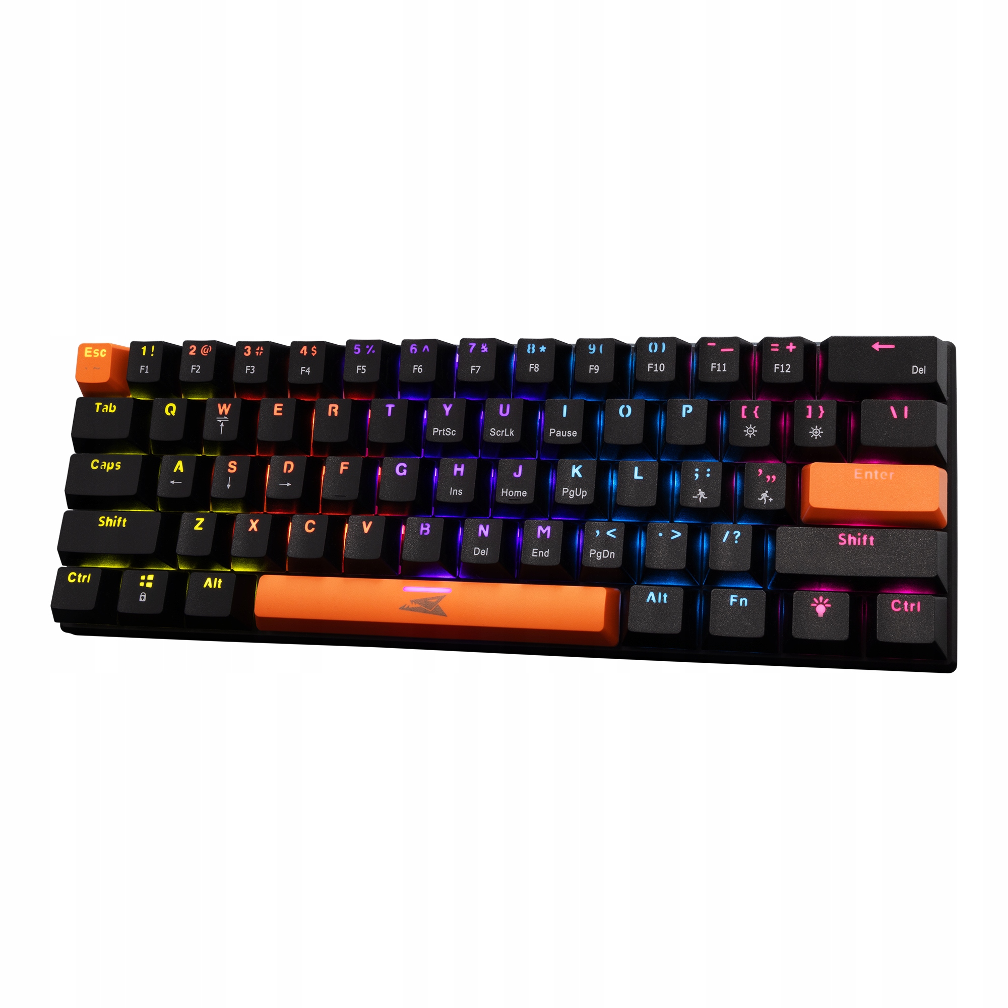 Klawiatura mechaniczna gamingowa Baracuda Dolphin Red Switch Czarna Rgb