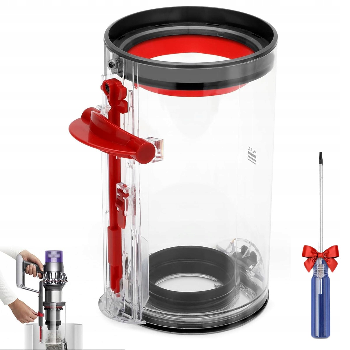 Pojemnik Do Dyson V7 V8 SV10 SV11 965443-01 na kurz odkurzacza +śrubokręt