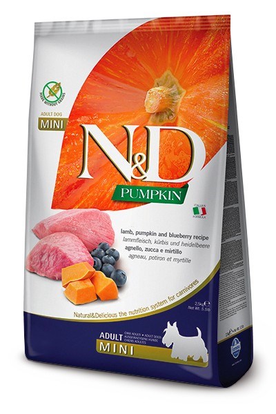 Farmina N&d Pumpkin Lamb & Blueberry Adult Mini – suché krmivo pro psy – 7 k