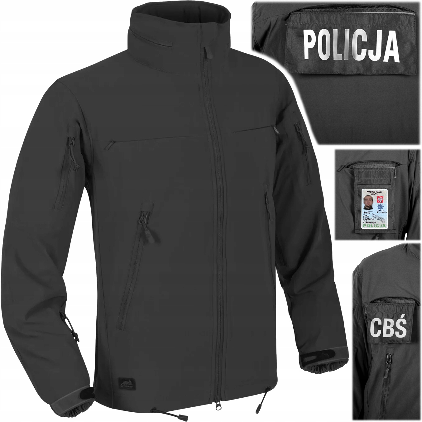 Policejní Taktická Bunda Pro Policejní Služby Armády Cougar Černá vel. M