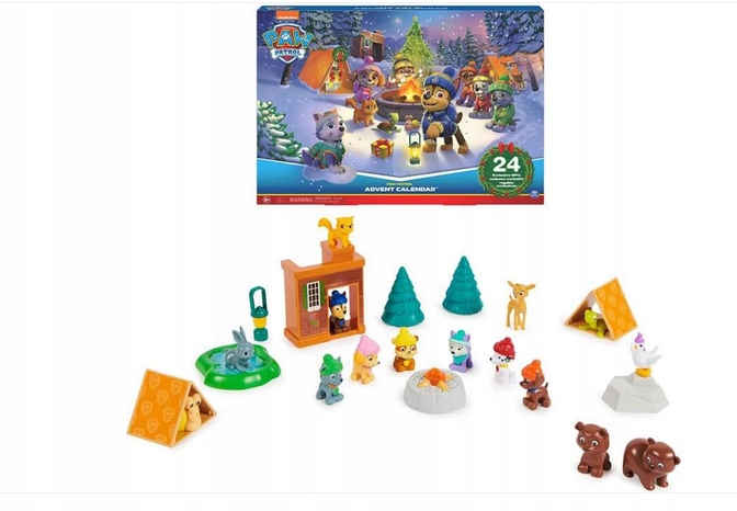 Адвент-календарь Spin Master Paw Patrol, 24 сюрприза: фигурки щенков и аксессуары — фото 8