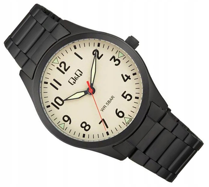 Pánské Sportovní Vodotěsné 50 M Černé Hodinky Na Náramku Q&q Q76B-002P