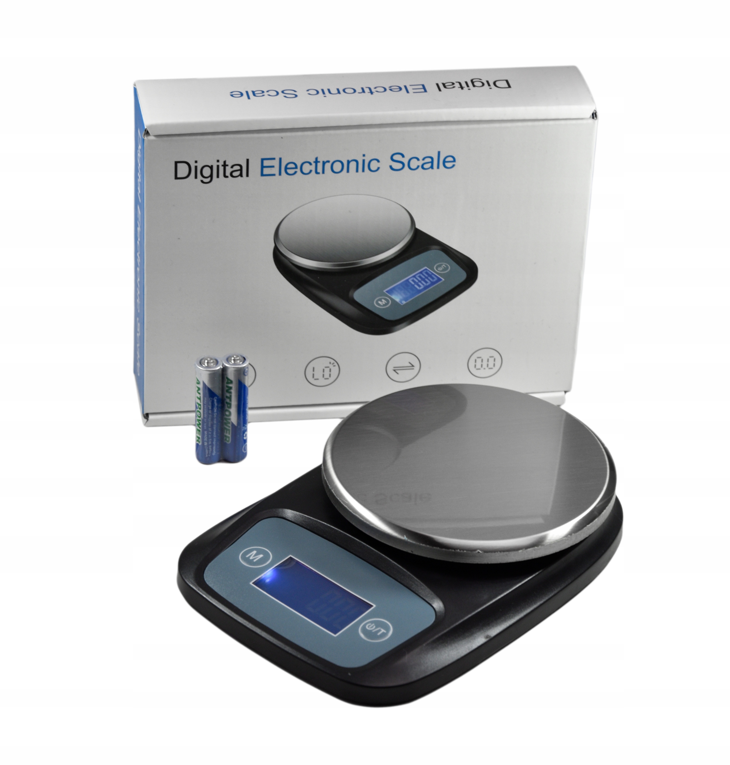 Elektronická Váha Klenotnická Přesná Digitální 500g 0,01g LCD Kulatá