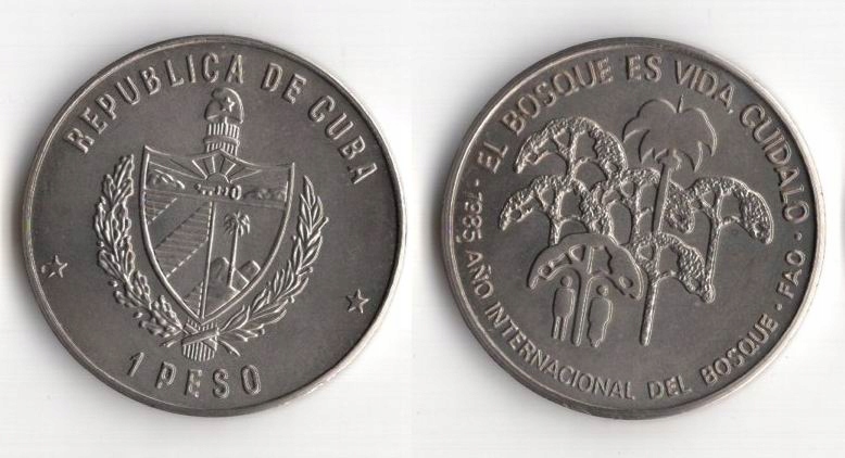 KUBA 1985 1 PESO FAO