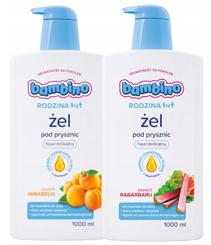 2x Żel pod prysznic Bambino Rodzina Zestaw