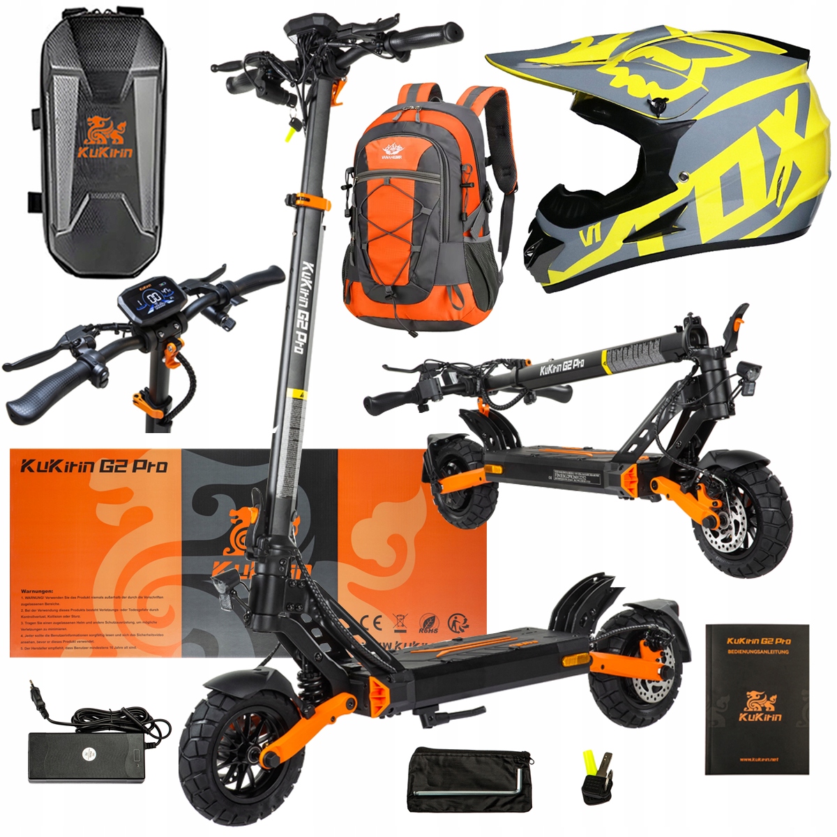 Pojazd Elektryczny KuKirin G2 Pro Abe 500w 48V 15.6AH 65KM 25KM/h +Dárek