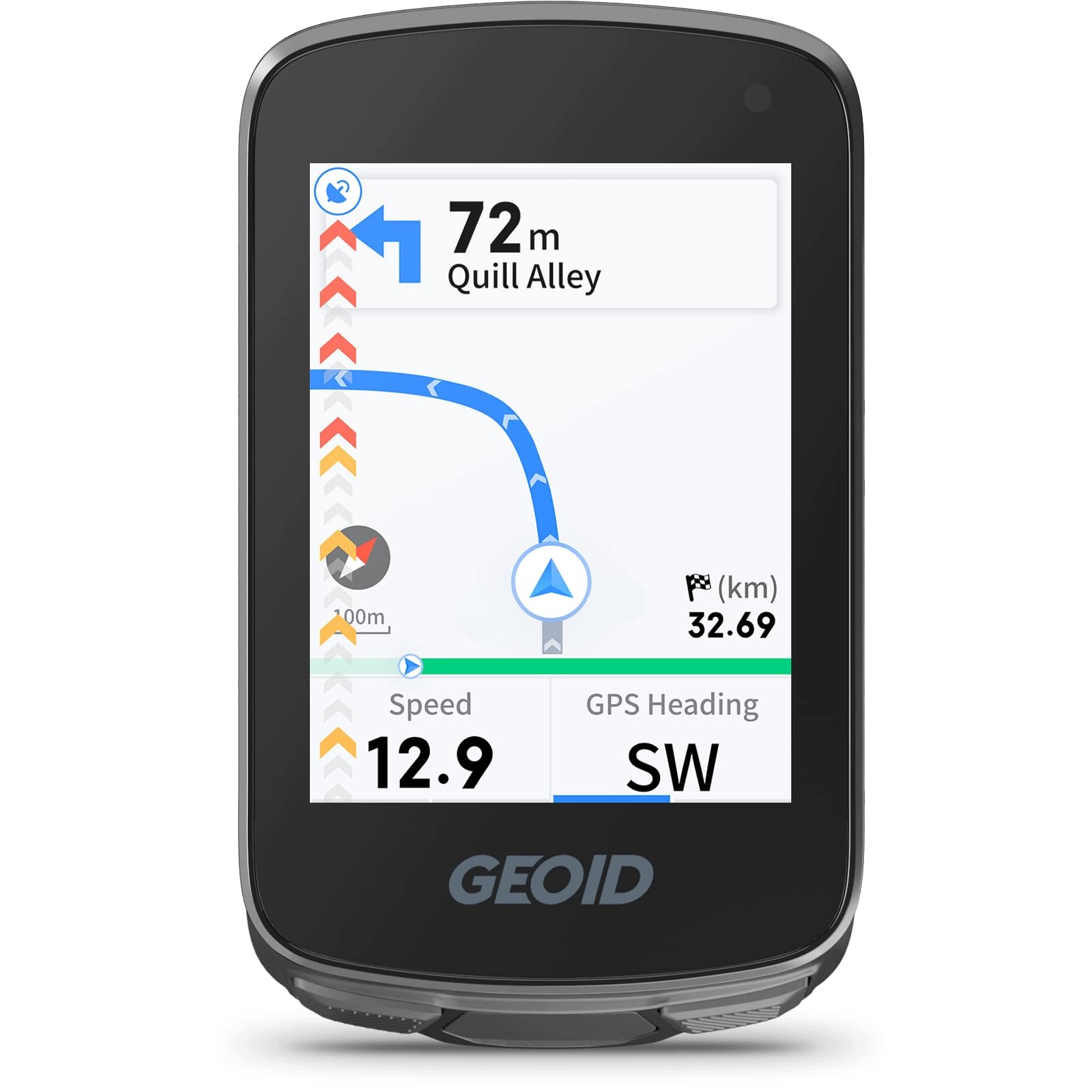 Licznik rowerowy Gps bezprzewodowy nawigacja tras Geoid CC700 ekran kolor