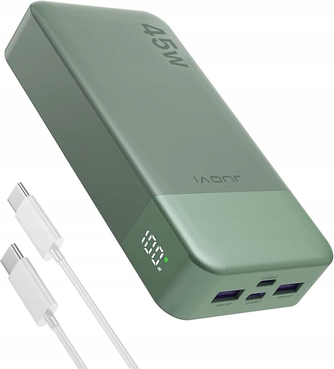 Powerbanka 20000MAH Kompaktní Jouvi Přenosná Nabíječka Usb-c 45W 4 Porty