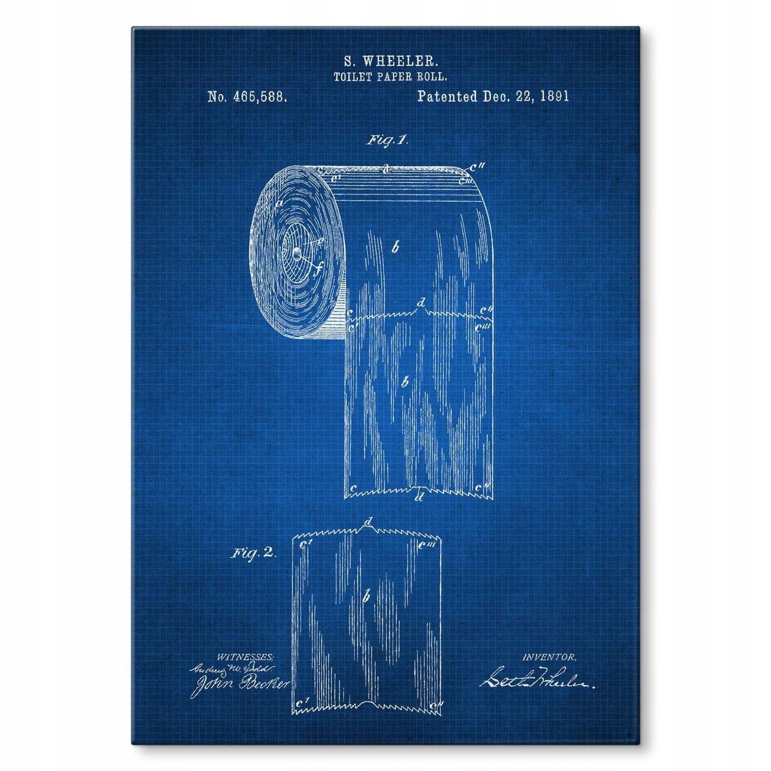 Kovový plakát Toilet paper roll Tech Szyld Plech 42 x 59,4 cm Dárek