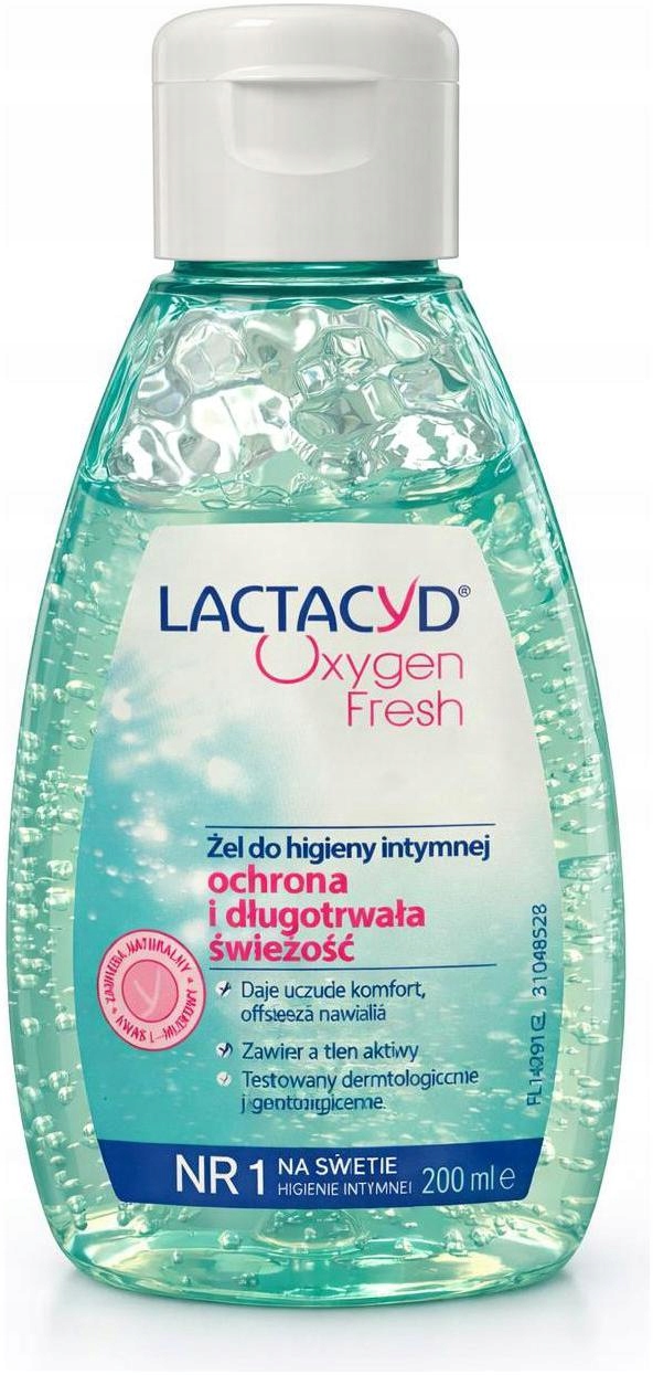 LACTACYD OXYGEN FRESH ŻEL HIGIENA INTYMNA 200ML 12H SWIEŻOŚCI