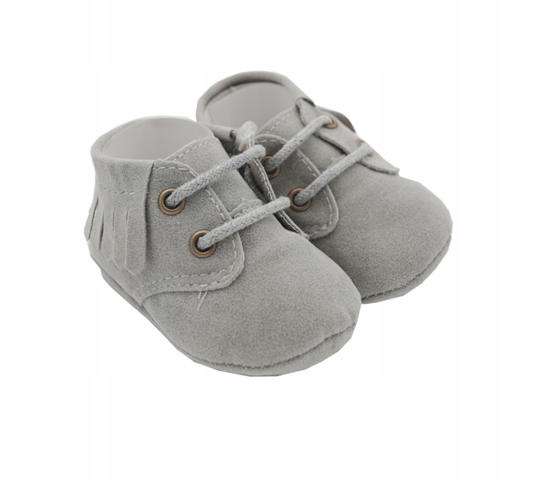 Buciki niemowlęce szare rozmiar 16/17 Marka bez marki