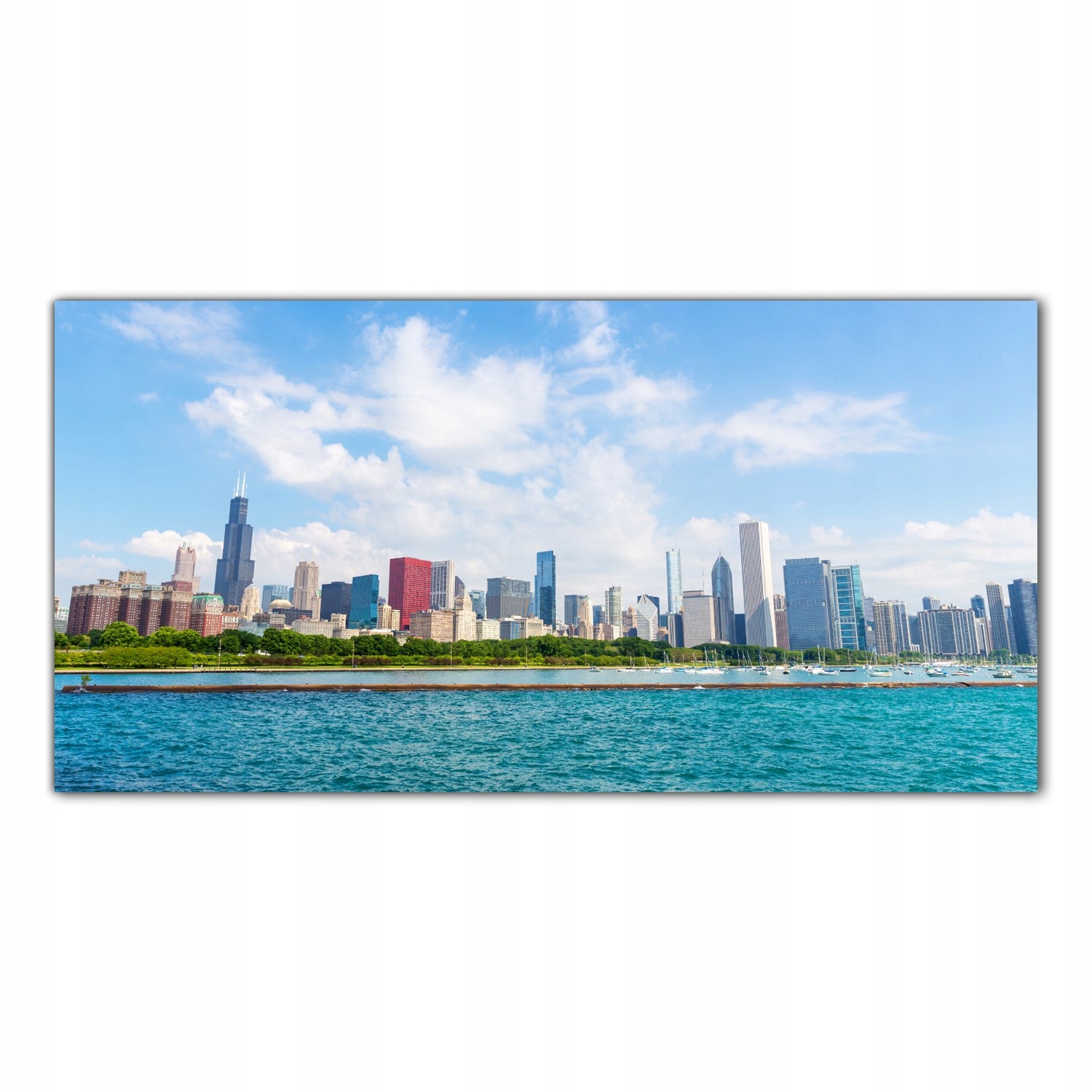 Chicago Město Usa 120x60 Panel nad kuchyňskou deskou