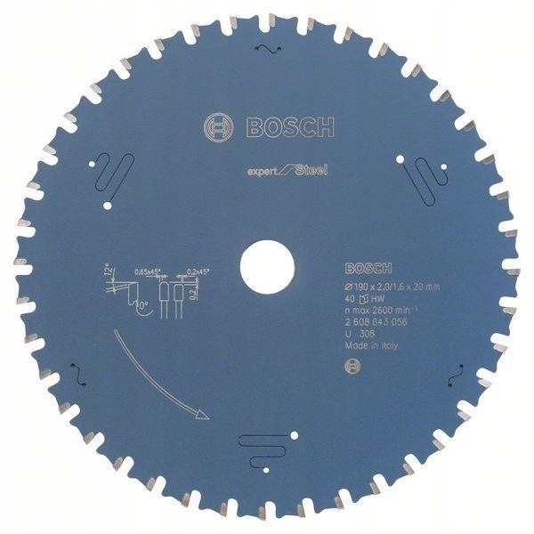 Řezací Kotouč Na Ocel A Kov Kotoučová Pila Widia 190X20 MM 40 Zubů