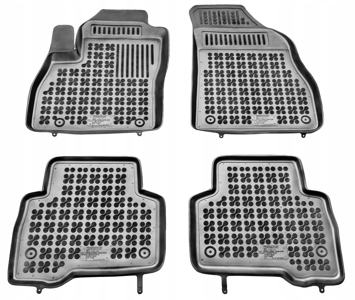 Gumové autokoberce Citroen Nemo, 2007-2017, Combi