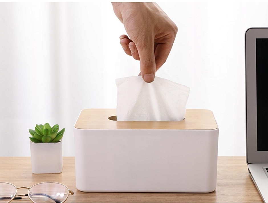 POJEMNIK NA CHUSTECZKI CHUSTECZNIK PUDEŁKO PODAJNIK BAMBUSOWA POKRYWKA Kod producenta pojemnik na chusteczki bambusowy