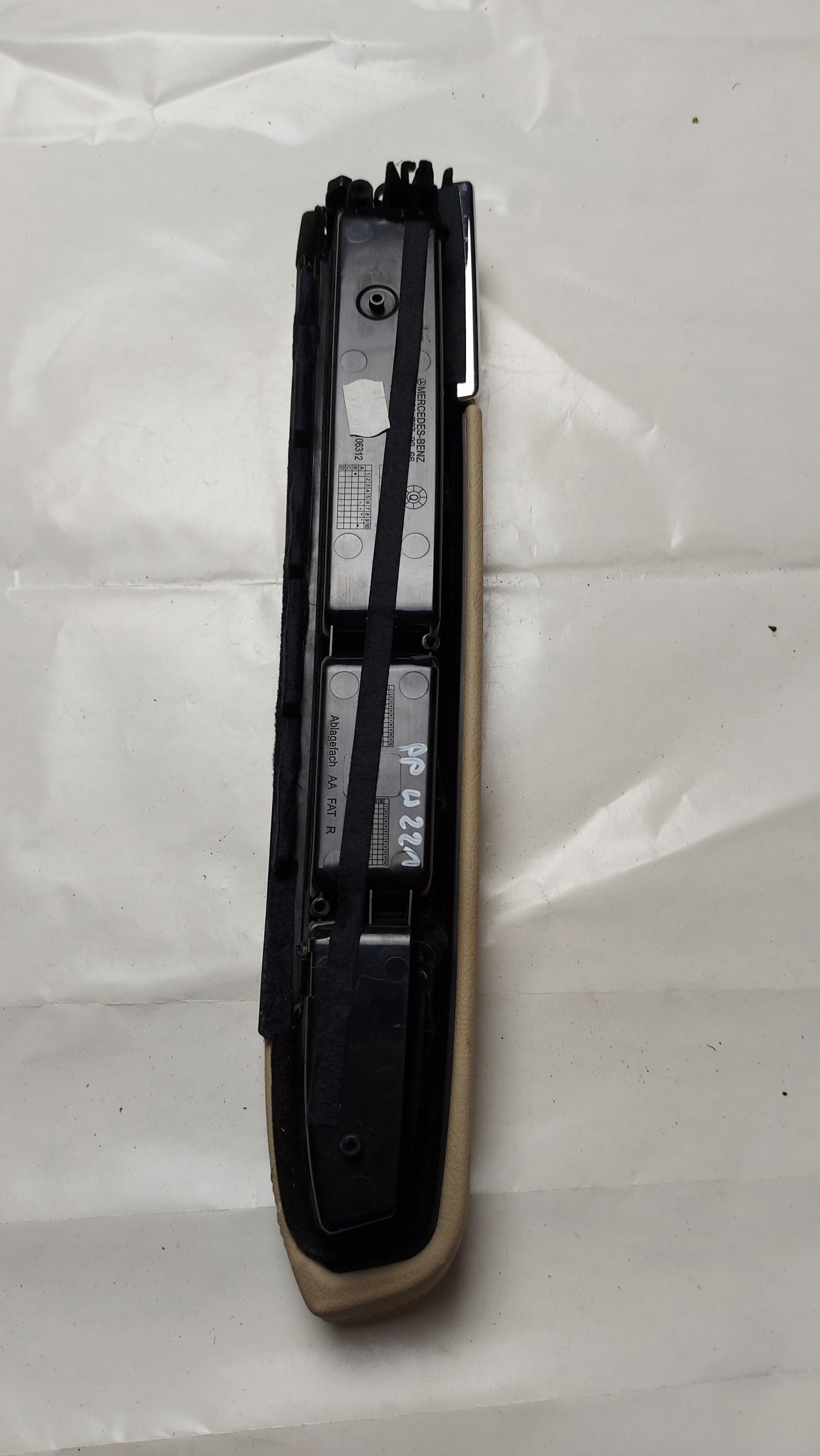 armrest passenger compartment right front leather MERCEDES S W221 OE EU