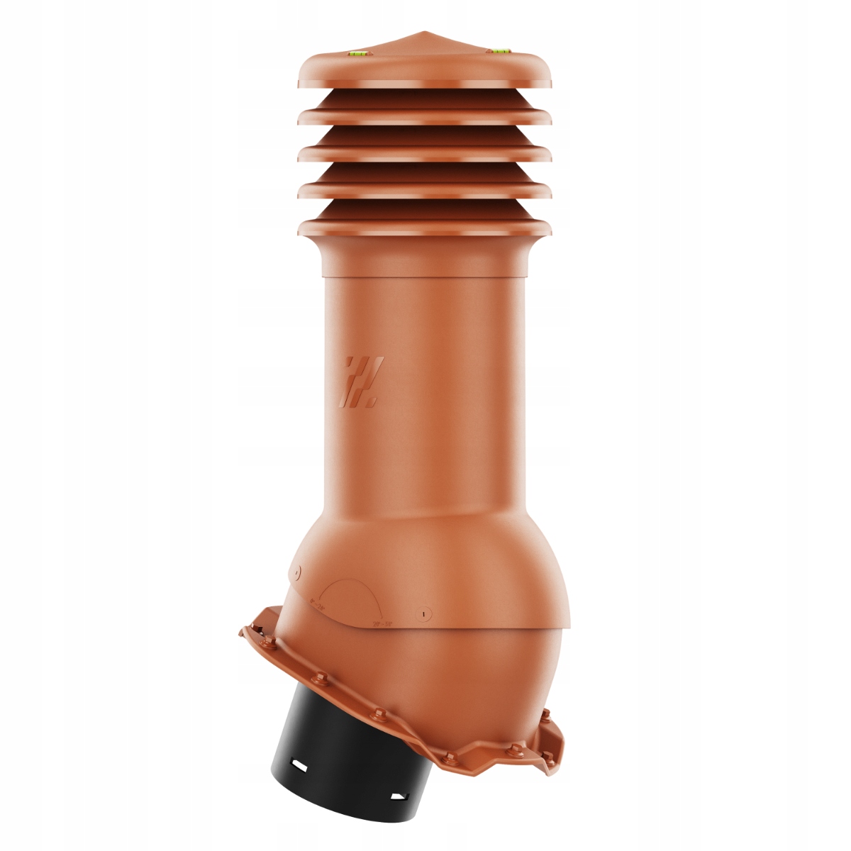 Větrací komín nezateplený HiVent fi150 Trapez T14 Cihlový