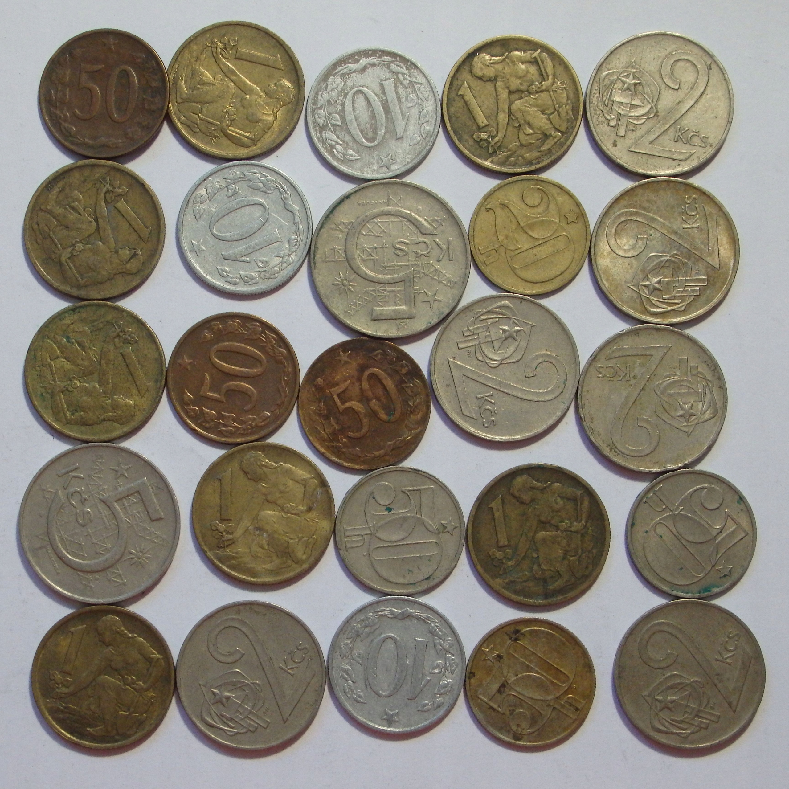 Zestaw monet Czechosłowacja, M350