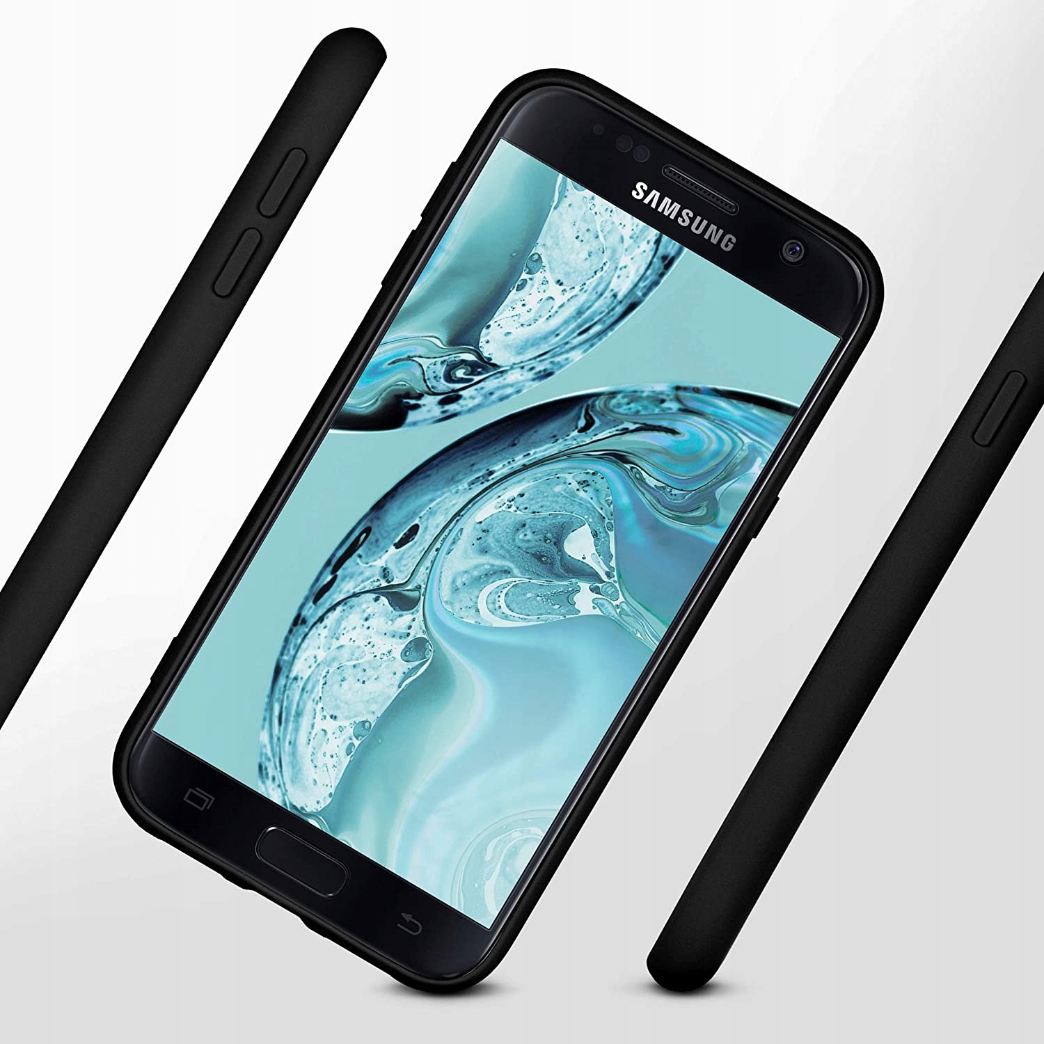 ETUI DO SAMSUNG S7 EDGE SILIKONOWE CASE + SZKŁO Typ plecki