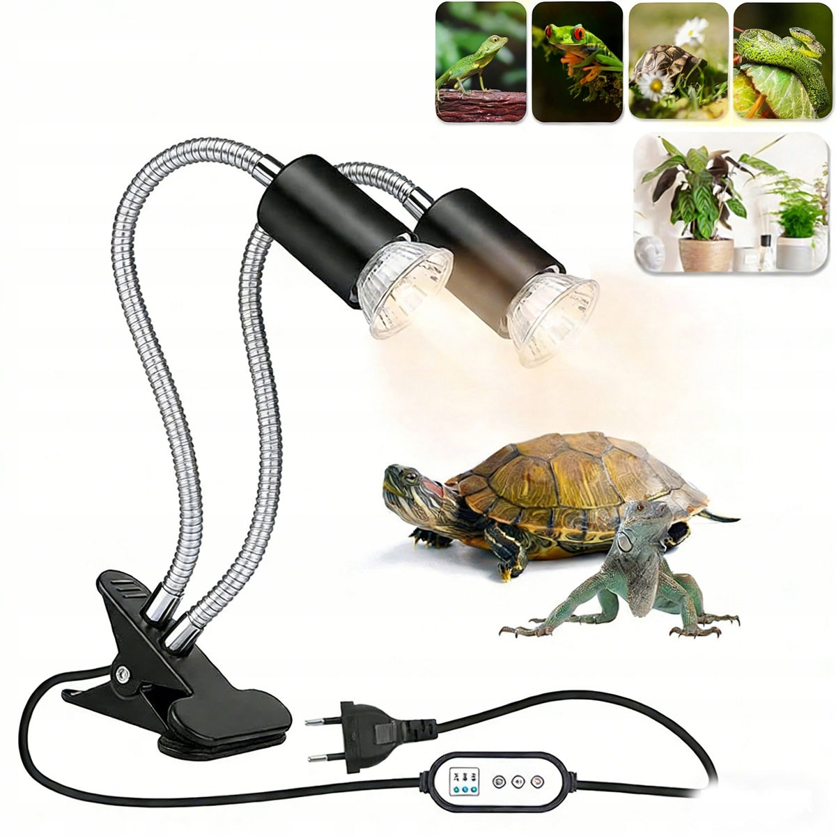 Topná Lampa S Plazy, Topná Lampa Pro Plazy, Uv/uv Lampa S Klipem