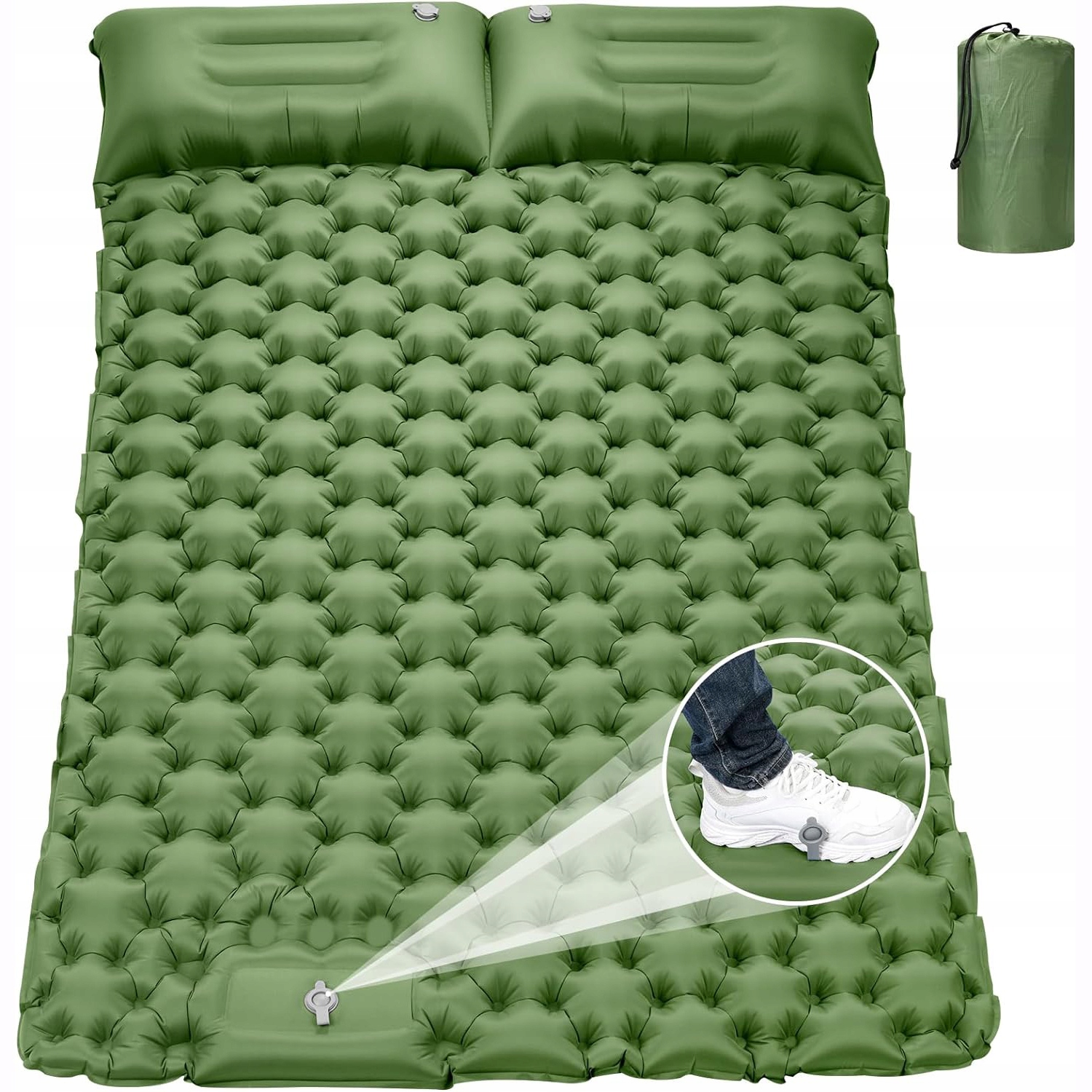 Skládací Podložka Na Spaní Matná Dvojitá Matrace Nafukovací Turistická Podložka